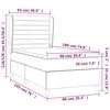 vidaXL &Kappa;&rho;&epsilon;&beta;ά&tau;&iota; Boxspring &mu;&epsilon; &Sigma;&tau;&rho;ώ&mu;&alpha; &Sigma;&kappa;&omicron;ύ&rho;&omicron; &Pi;&rho;ά&sigma;&iota;&nu;&omicron; 90x190 &epsilon;&kappa;. &Beta;&epsilon;&lambda;&omicron;ύ&delta;&iota;&nu;&omicron;