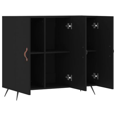 vidaXL Ντουλάπι Μαύρο 90 x 34 x 80 εκ. από Επεξεργασμένο Ξύλο
