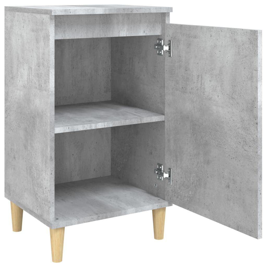 vidaXL Κομοδίνο Γκρι Σκυρ. 40x35x70 εκ. από Επεξεργασμένο Ξύλο