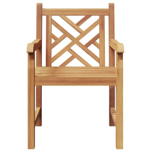 vidaXL Καρέκλα Κήπου 2 pcs Καστανό 58 x 60 x 90 εκ Μασίφ ξύλο teak