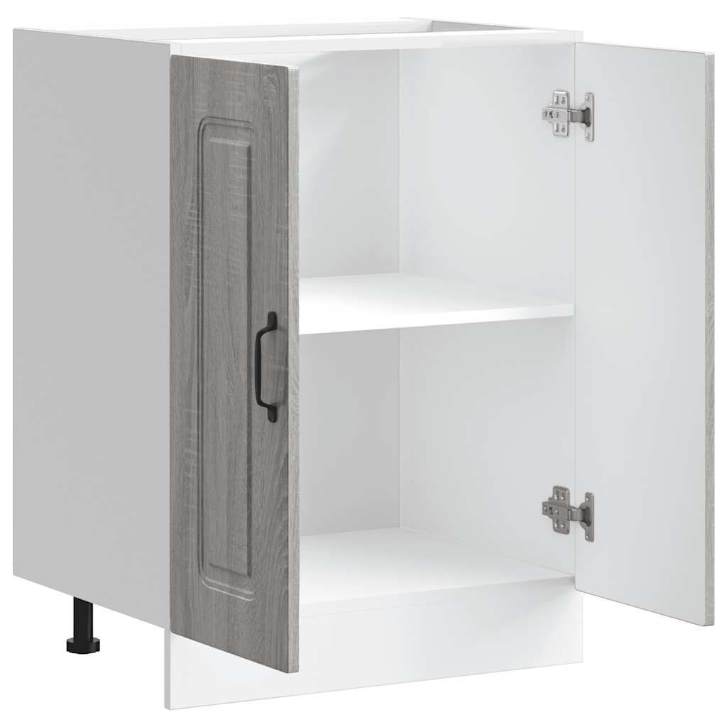 vidaXL Ντουλάπι βάσης νεροχύτη Kalmar Γκρι Sonoma 60x46x81,5 εκ.