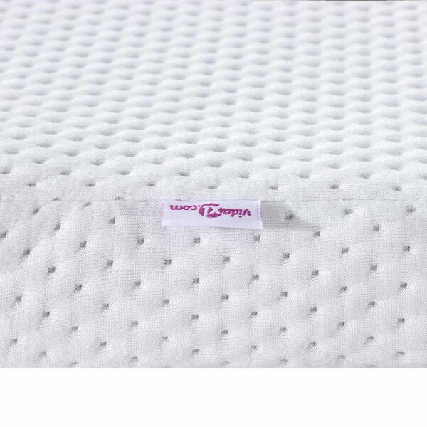vidaXL Στρώματα Λευκό 70 x 200 cm 100% ύφασμα πολυεστέρα με τζακάρ