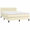 vidaXL &Kappa;&rho;&epsilon;&beta;ά&tau;&iota; Boxspring &mu;&epsilon; &Sigma;&tau;&rho;ώ&mu;&alpha; & LED &Kappa;&rho;&epsilon;&mu; 140x200 &epsilon;&kappa;. &Sigma;&upsilon;&nu;&theta;. &Delta;έ&rho;&mu;&alpha;