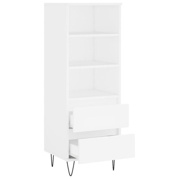 vidaXL Ντουλάπι Λευκό 40 x 36 x 110 εκ. από Επεξεργασμένο Ξύλο