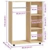 vidaXL Ντουλάπα Sonoma Δρυς 80 x 40 x 110 εκ. από Επεξ. Ξύλο