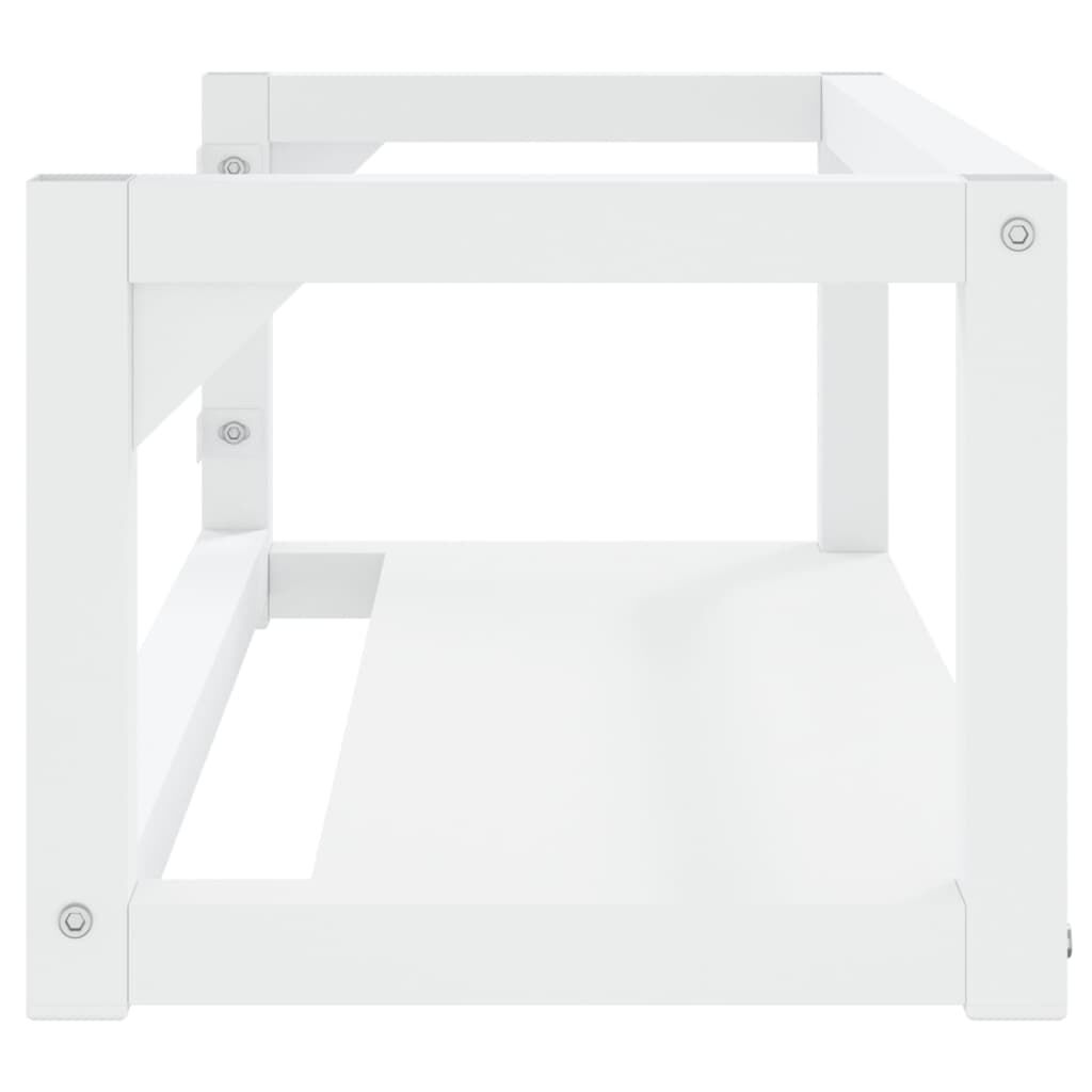 vidaXL Έπιπλο Μπάνιου Επιτοίχιο Λευκό 79 x 38 x 31 εκ. Σιδερένιο