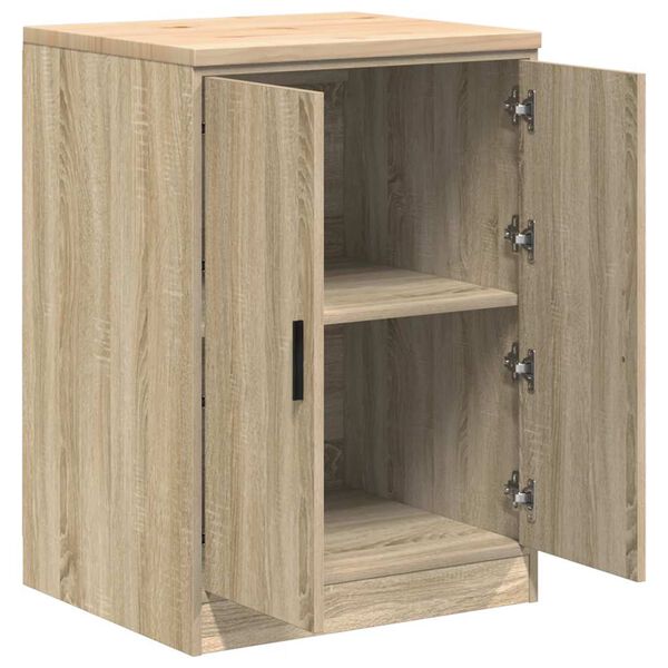 vidaXL ντουλάπι αποθήκευσης γκαράζ 60x51x85 εκ μασίφ ξύλο πεύκο