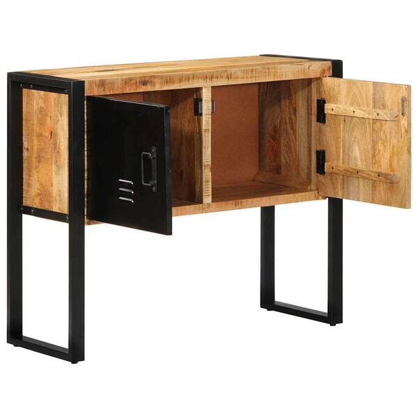 vidaXL Ντουλάπι κονσόλας 90x35x75 cm Μασίφ ακατέργαστο ξύλο Μάνγκο