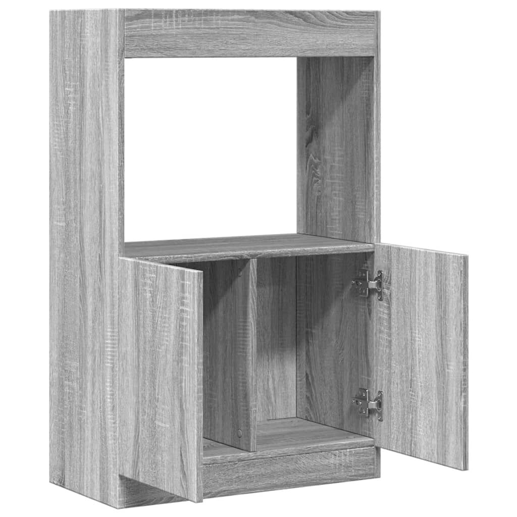vidaXL Ντουλάπι Γκρι Sonoma 63x33x100 εκ. από Επεξεργασμένο Ξύλο