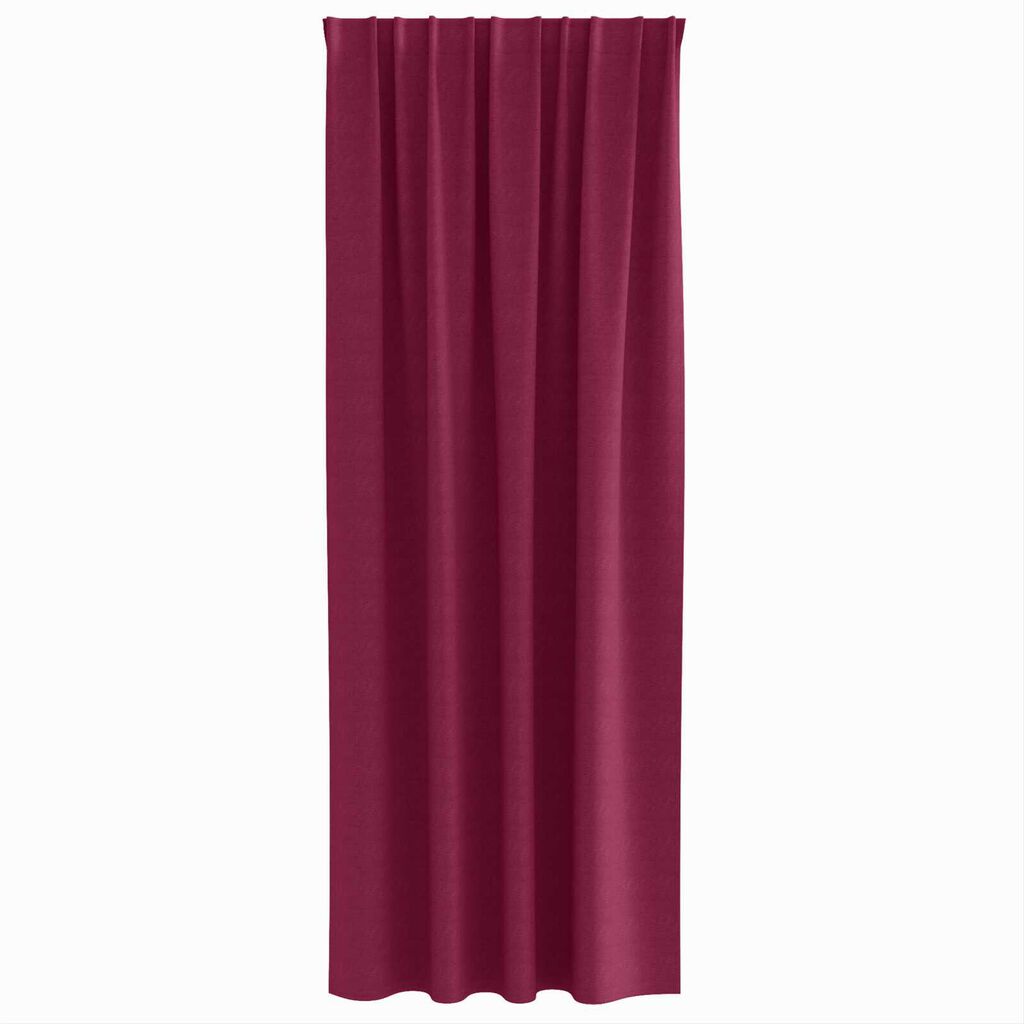 vidaXL Κουρτίνες με κουρτίνες 2 pcs Κόκκινο 260 x 140 εκ. Πολυεστέρας