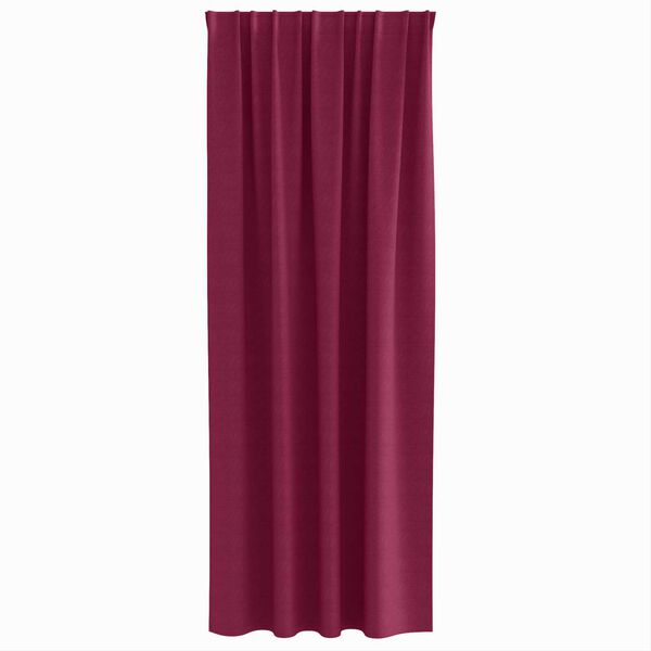 vidaXL Κουρτίνες με κουρτίνες 2 pcs Κόκκινο 260 x 140 εκ. Πολυεστέρας
