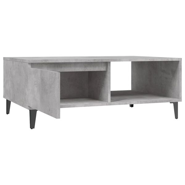 vidaXL Τραπεζάκι Σαλονιού Γκρι Σκυρ. 90x60x35 εκ. Επεξεργασμένο Ξύλο