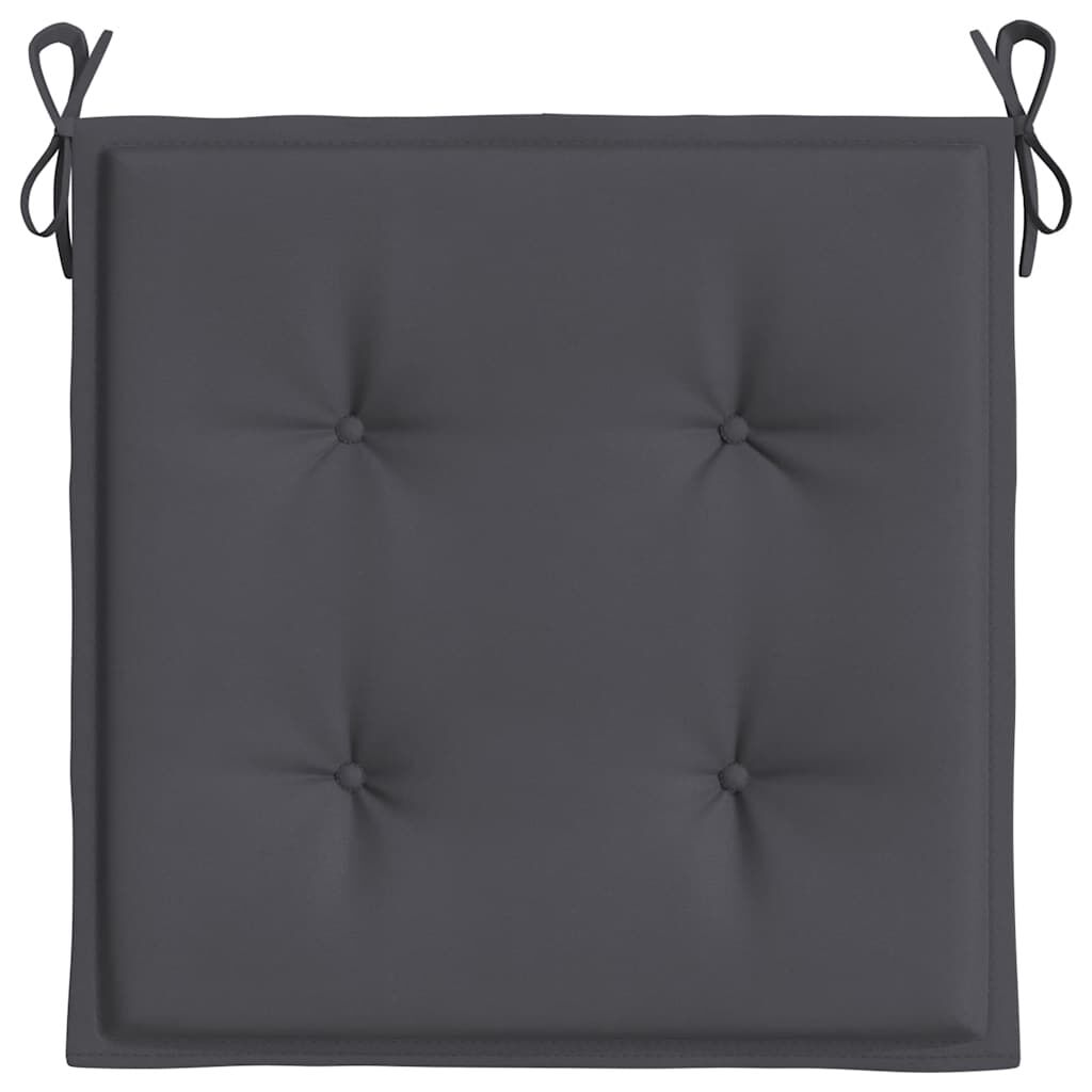 vidaXL Μαξιλάρια Καρέκλας Κήπου 6τεμ Ανθρακί 50x50x4 εκ. Oxford Ύφασμα