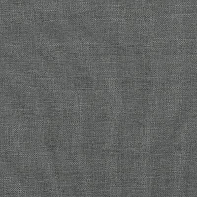vidaXL Πλαίσιο Κρεβατιού με Κεφαλάρι Σκ. Γκρι 200x200 εκ. Υφασμάτινο