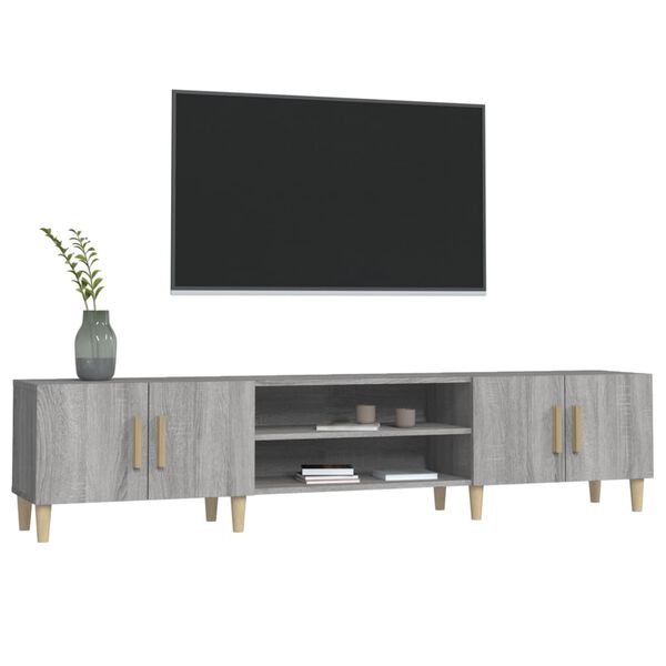 vidaXL Έπιπλο Τηλεόρασης Γκρι Sonoma 180x31,5x40 εκ. από Επεξεργ. Ξύλο