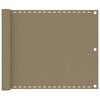 vidaXL &Delta;&iota;&alpha;&chi;&omega;&rho;&iota;&sigma;&tau;&iota;&kappa;ό &Beta;&epsilon;&rho;ά&nu;&tau;&alpha;&sigmaf; Taupe 75 x 600 &epsilon;&kappa;. &alpha;&pi;ό HDPE