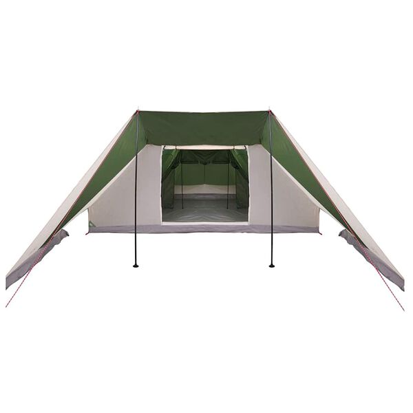 vidaXL Οικογενειακή Σκηνή Πράσινο και μπεζ 660 x 456 x 200 εκ.