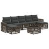 vidaXL &Sigma;&epsilon;&tau; &Kappa;&alpha;&nu;&alpha;&pi;έ &Kappa;ή&pi;&omicron;&upsilon; 8 pcs &Gamma;&kappa;&rho;&iota; &kappa;&alpha;&iota; &Sigma;&kappa;&omicron;ύ&rho;&omicron; &Gamma;&kappa;&rho;&iota; &sigma;&upsilon;&nu;&theta;&epsilon;&tau;&iota;&kappa;ό &rho;&alpha;&tau;ά&nu;