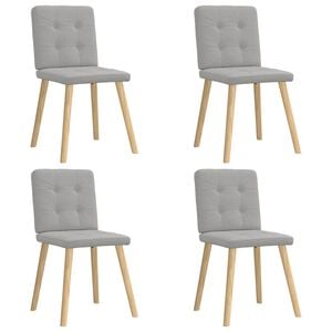 vidaXL &Kappa;&alpha;&rho;έ&kappa;&lambda;&epsilon;&sigmaf; &tau;&rho;&alpha;&pi;&epsilon;&zeta;&alpha;&rho;ί&alpha;&sigmaf; 4 &tau;&epsilon;&mu; Cloud Grey Fabric