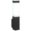 vidaXL Εξωτερικά Φωτιστικά Τοίχου 2 pcs Μαύρο 10.5 x 6 x 35 εκ.