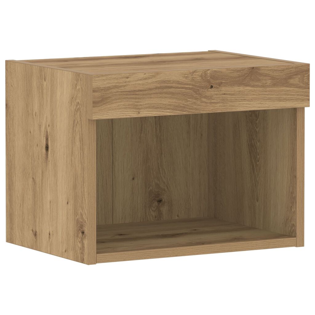 vidaXL Ντουλάπι Τοίχου με LED Φώτα Ξύλο Artisan 40x30x30 εκ.
