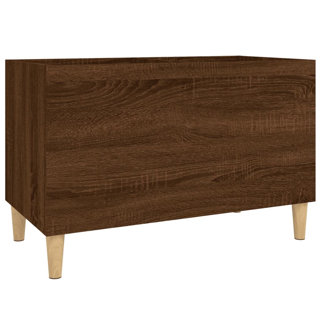 vidaXL Δισκοθήκη Καφέ Δρυς 74,5 x 38 x 48 εκ. από Επεξεργασμένο Ξύλο