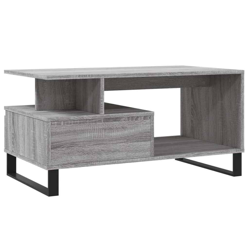 vidaXL Τραπεζάκι Σαλονιού Γκρι Sonoma 90x49x45 εκ.Επεξεργασμένο Ξύλο