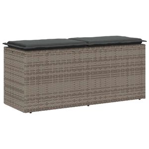 vidaXL &Pi;ά&gamma;&kappa;&omicron;&sigmaf; &kappa;ή&pi;&omicron;&upsilon; &mu;&epsilon; &mu;&alpha;&xi;&iota;&lambda;ά&rho;&iota; &gamma;&kappa;&rho;&iota; 110x40x44 cm Poly Rattan