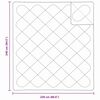 vidaXL Σετ Κουβέρτας με μαξιλάρι 3 pcs Λευκό 240 x 220 cm Μικροΐνες