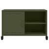 vidaXL Έπιπλο Τηλεόρασης Πράσινο Λαδί 68x39x43,5 εκ. από Ατσάλι