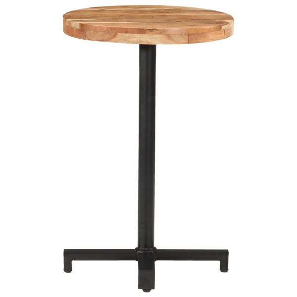 vidaXL Τραπέζι Bistro Στρογγυλό Ø50x75 εκ. από Μασίφ Ξύλο Ακακίας