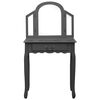 vidaXL Μπουντουάρ με Σκαμπό Γκρι 65x36x128 εκ. Ξύλο Παυλώνιας / MDF