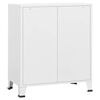 vidaXL Συρταριέρα Βιομηχανική Λευκή 78 x 40 x 93 εκ. Μεταλλική