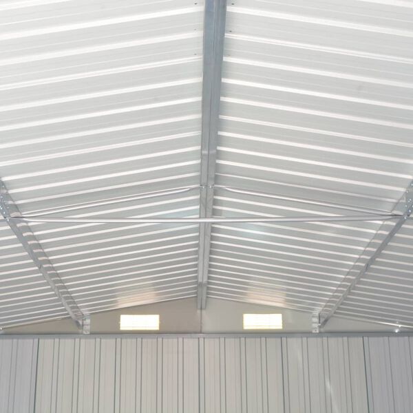 vidaXL Αποθήκη Κήπου Ανθρακί 257 x 489 x 181 εκ. από Μέταλλο