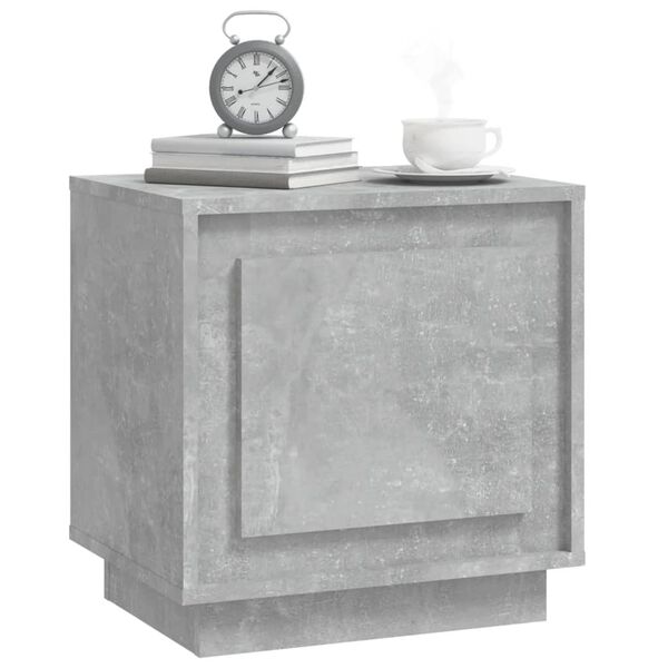 vidaXL Κομοδίνο Γκρι Σκυρ. 44x35x45 εκ. από Επεξεργασμένο Ξύλο
