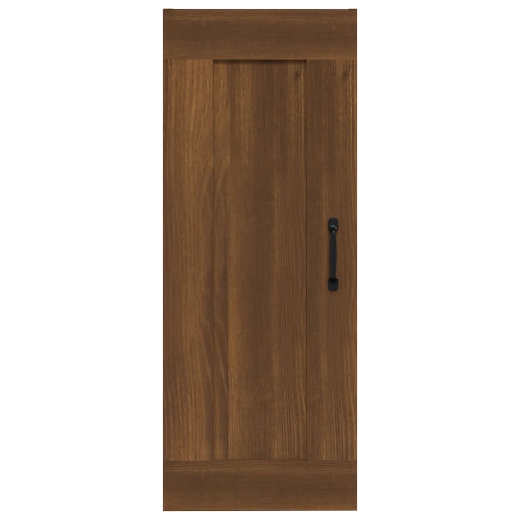 vidaXL Ντουλάπι Κρεμαστό Καφέ Δρυς 35 x 34 x 90 εκ. Επεξεργασμένο Ξύλο