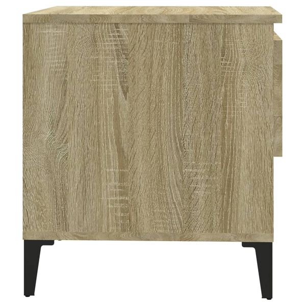 vidaXL Βοηθητικό Τραπέζι Sonoma Δρυς 50x46x50 εκ. Επεξεργασμένο Ξύλο