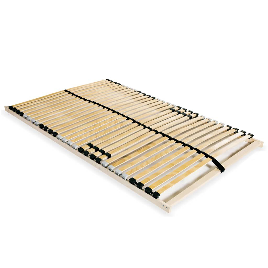 vidaXL Τελάρο Κρεβατιού με 28 Σανίδες & 7 Ζώνες 120 x 200 εκ.