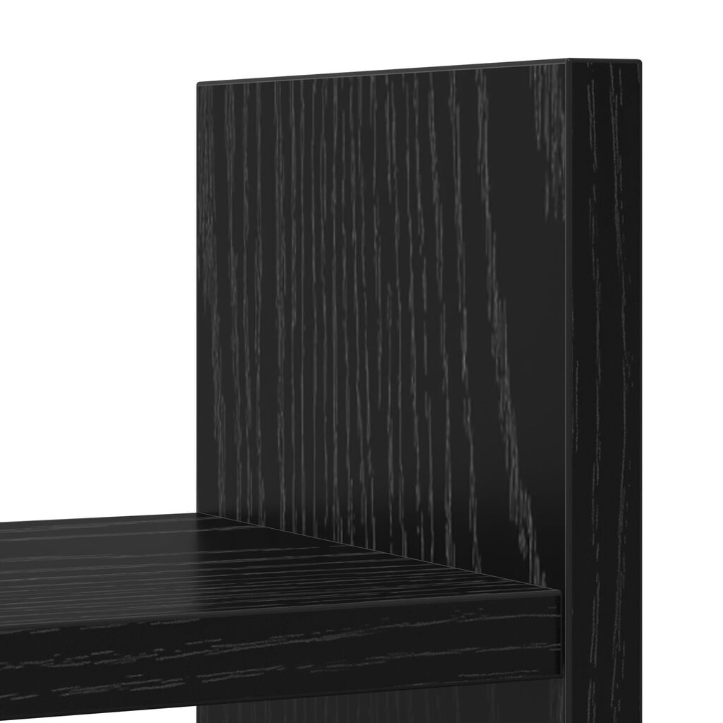 VidaXL Οργανωτής Γραφείου Μαύρη Βελανιδιά 50x15.5x35.5 εκ