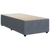 vidaXL Κρεβάτι Boxspring με Στρώμα Σκούρο Γκρι 90x200 εκ. Βελούδινο