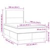 vidaXL &Kappa;&rho;&epsilon;&beta;ά&tau;&iota; Boxspring &mu;&epsilon; &Sigma;&tau;&rho;ώ&mu;&alpha; & LED &Sigma;&kappa;.&Gamma;&kappa;&rho;&iota; 120x190&epsilon;&kappa;. &Upsilon;&phi;&alpha;&sigma;&mu;ά&tau;&iota;&nu;&omicron;