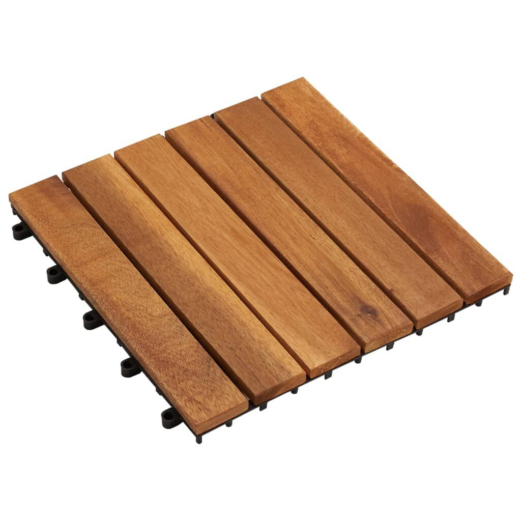 vidaXL Πλακάκια Deck Κάθετο Σχέδιο Σετ 20τεμ. 30x30εκ από Ξύλο Ακακίας