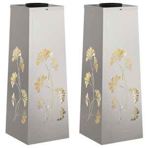 vidaXL &Eta;&lambda;&iota;&alpha;&kappa;ό LED &Phi;&omega;&sigmaf; &Delta;&rho;ό&mu;&omicron;&upsilon; 2 pcs &Alpha;&sigma;&eta;&mu;ί &Alpha;&nu;&omicron;&xi;&epsilon;ί&delta;&omega;&tau;&omicron; &alpha;&tau;&sigma;ά&lambda;&iota;