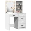 vidaXL Τραπέζι περιποίησης με συρτάρι 2 pcs Λευκό 50 x 41 x 135 εκ