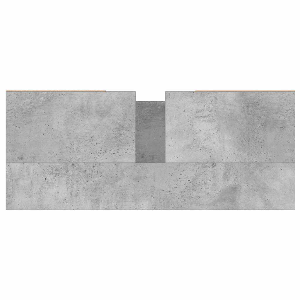 vidaXL Ντουλάπι Μπάνιου Γκρι Σκυροδέματος 80x33x60 εκ. Επεξ. Ξύλο