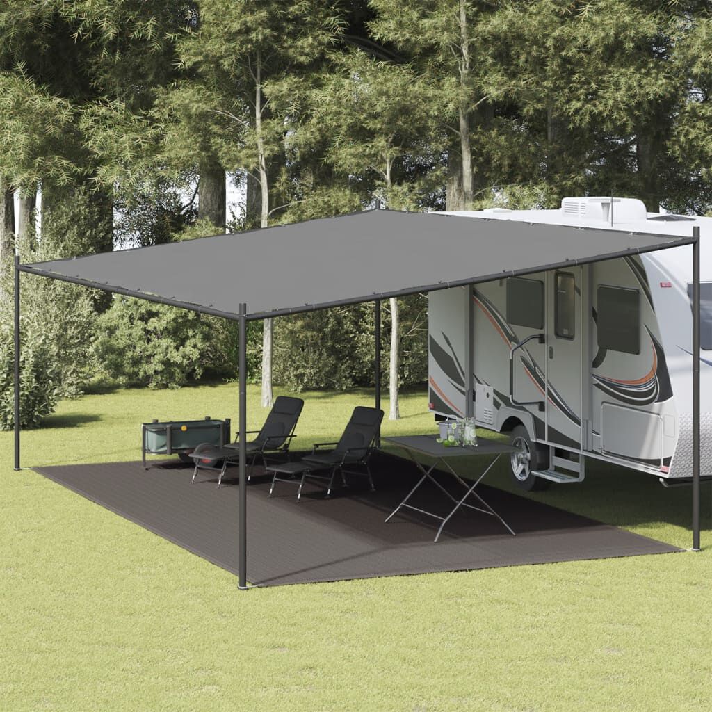 vidaXL Χαλί Σκηνής Ανθρακί 400 x 700 εκ.