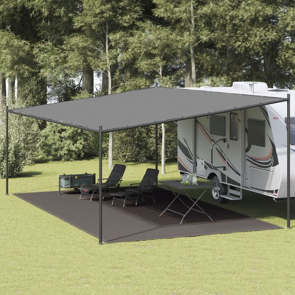 vidaXL Χαλί Σκηνής Ανθρακί 400 x 700 εκ.