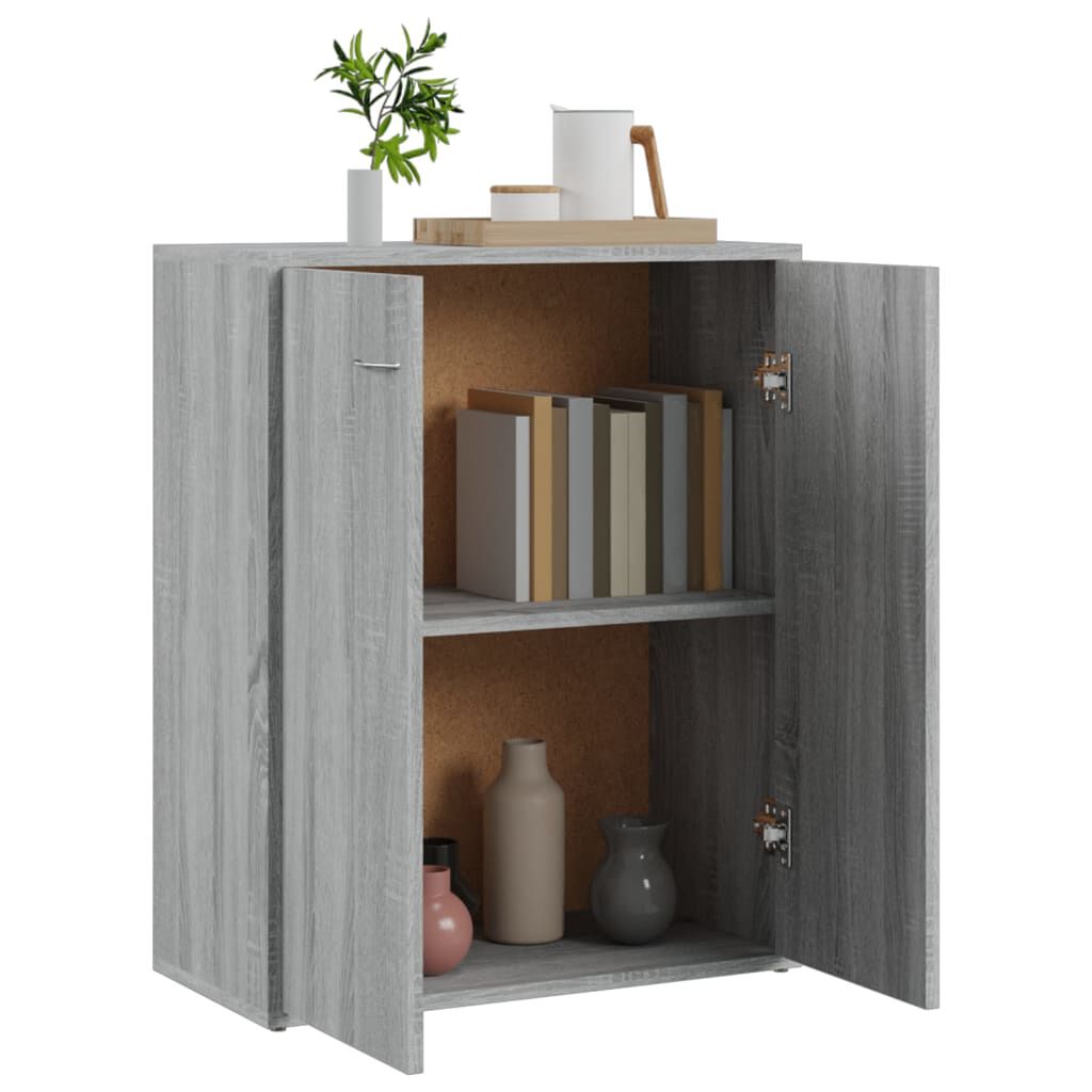 vidaXL Ντουλάπι Γκρι Sonoma 60x30x75 εκ. από Επεξεργασμένο Ξύλο