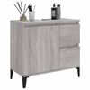 vidaXL Ντουλάπι Μπάνιου Γκρι Sonoma 65x33x60 εκ. Επεξεργασμένο Ξύλο