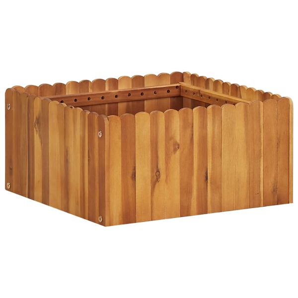 vidaXL Ζαρντινιέρα Υπερυψωμένη 50 x 50 x 25 εκ. από Μασίφ Ξύλο Ακακίας